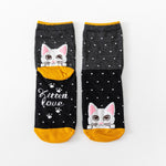 Chaussettes À Imprimé Chat De Dessin Animé