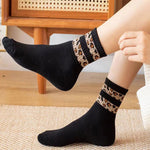 Warme Socken Mit Leopardenmuster