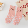 Socken Mit Katzenpfoten-Print