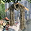 Vintage Geborduurde Sjaal Met Bloemen