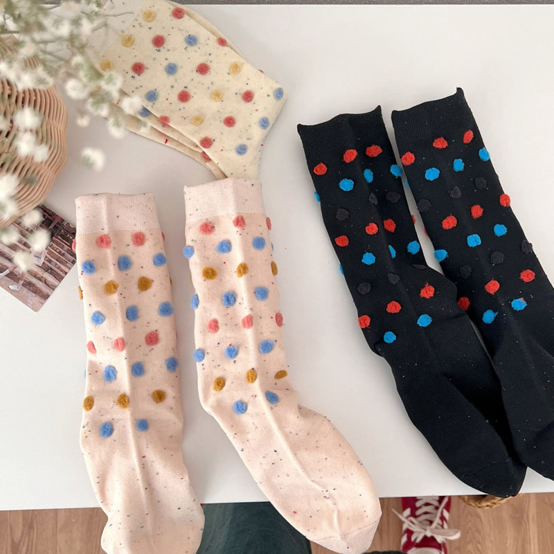 Lässige Gepunktete Socken