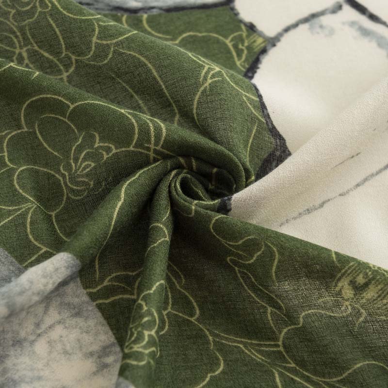 Sjaal Met Vintage Bloemenprint