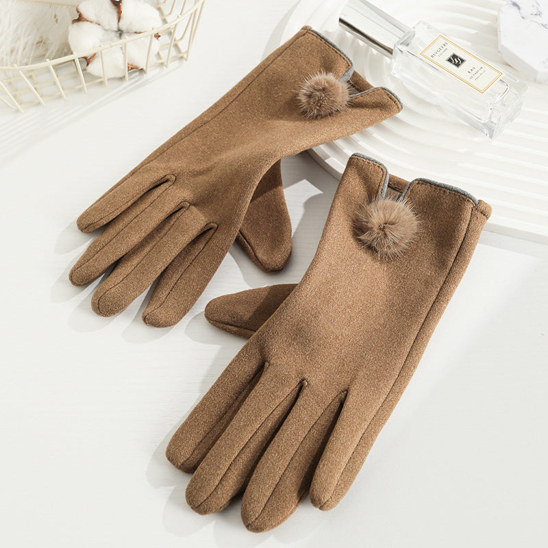 Warme Handschuhe In Unifarben