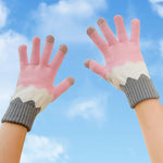 Lässige Colorblock-Handschuhe