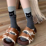 Kreative Socken Mit Katzenmuster