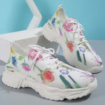 Casual sneakers voor bloemenprint