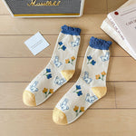 Calcetines Florales Casuales