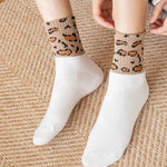 Warme Socken Mit Leopardenmuster