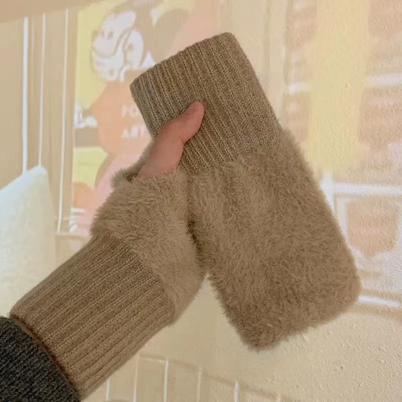 Warme Handschuhe In Unifarben