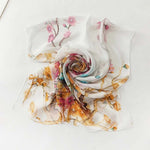 Vintage-Schal Mit Blumendruck