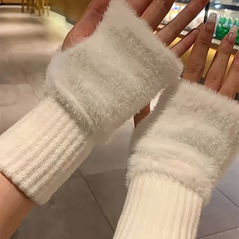 Warme Handschuhe In Unifarben