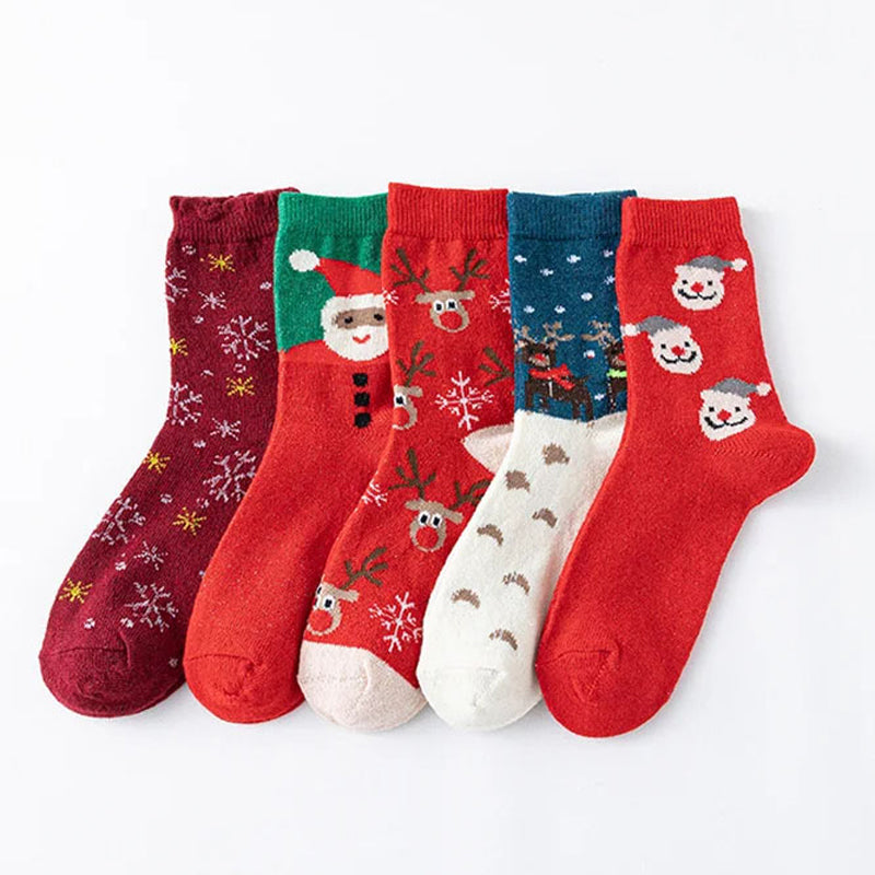 Set di 5 paia di calzini di Natale