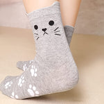 Socken Mit Katzenpfoten-Print