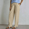 【Katoen En Linnen】Comfortabele Vrijetijdsbroek