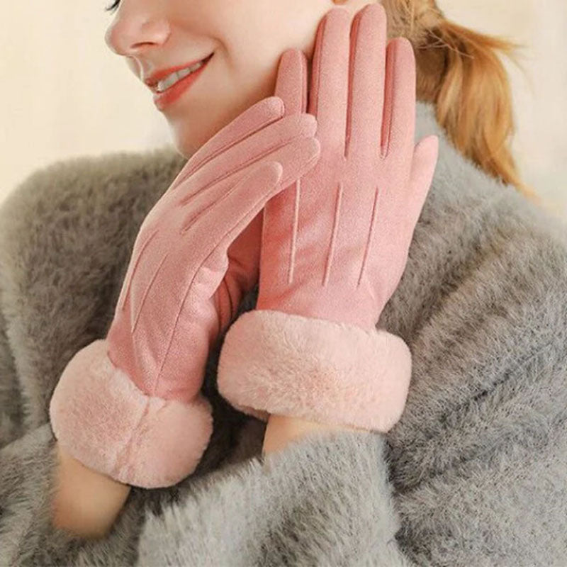 Hete pluche handschoenen