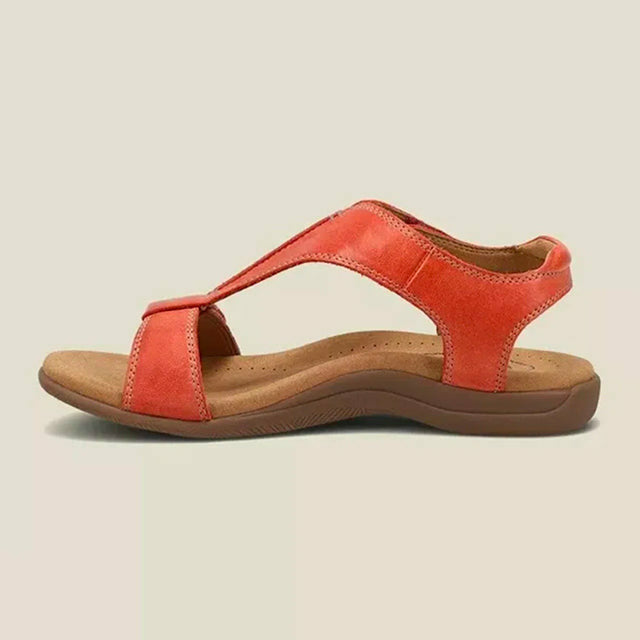 Einfarbige Vintage-Sandalen