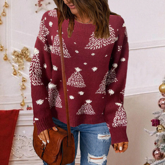 Suéter De Punto Casual De Navidad