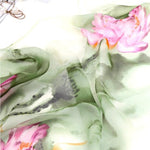 Pañuelo De Seda Con Estampado Floral