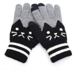 Warme Handschuhe Mit Katzendruck