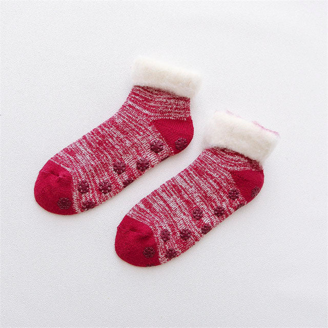 Warme Plüschige Rutschfeste Socken