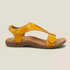 Sandales Velcro Vintage De Couleur Unie