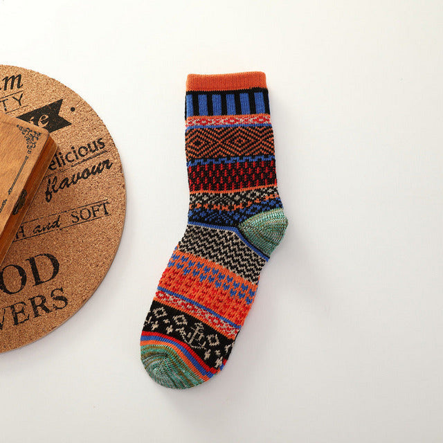 Socken Im Vintage-Ethno-Stil