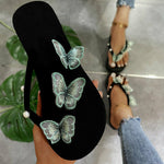 Zapatillas Con Plataforma Y Decoración De Mariposas