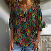 Playera Casual Con Estampado Abstracto